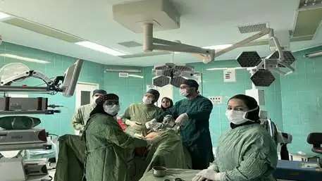  Correcting rectal prolapse by laparoscopic method in Kosar Hospital